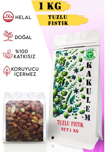 Sertifikalı Tuzlu Kavrulmuş Yer Fıstığı Içi 1 kg