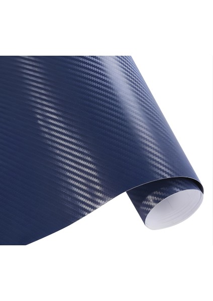 3D Lacivert Tırtıklı Desen Hava Kanallı Folyo (152cm X 2 Metre)