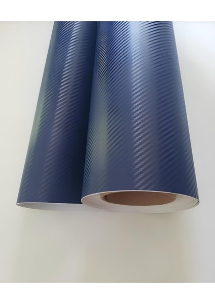 3D Lacivert Tırtıklı Desen Hava Kanallı Folyo (152cm X 2 Metre)