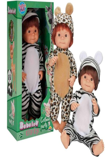 Sunman Bebelou Hayvan Kostümlü Oyuncak Bebek 40CM
