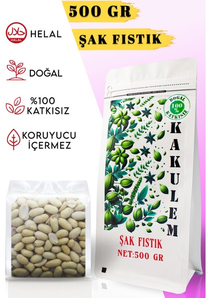 Sertifikalı Şak Soyulmuş Yer Fıstığı 500 gr