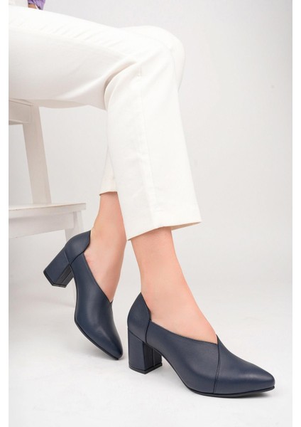 Deri Kadın Topuklu Deri Ayakkabı TRC71-0865