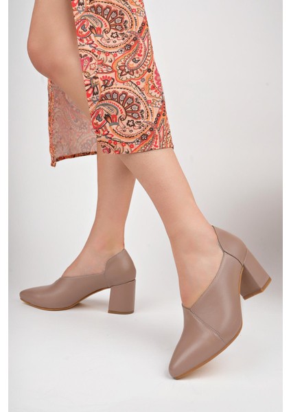 Deri Kadın Topuklu Deri Ayakkabı TRC71-0865 fiyatları