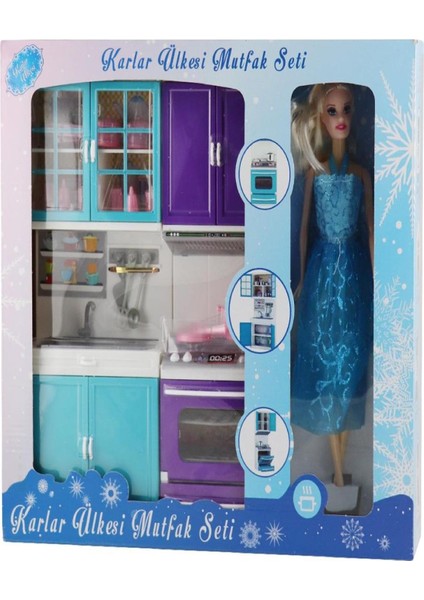 Oyuncak Karlar Ülkesi Bebekli Firin Bulasik Makinesi 02332