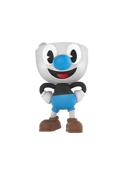 Yeni Pop Caphead Anime Oyunu Oyuncak Bayan Kadeh Mugman Caphead Dekorasyon Yetişkin ve Çocuk Doğum Günü Oyuncak Hediye (Yurt Dışından)