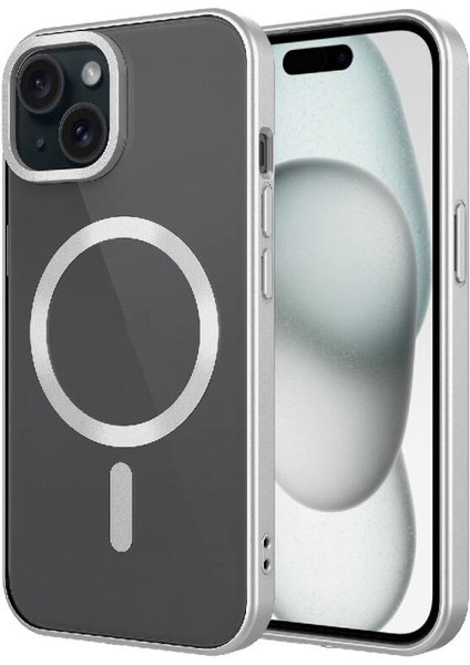iPhone 15 Plus Kılıf Mat Tasarımlı Magsafe Wireless Şarj Özellikli Mat Setro Kapak