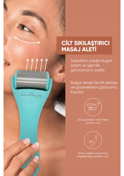 Docteur Blanc Ice Roller Buz Terapisi Cilt Sıkılaştırıcı Masaj Aleti Turkuaz modelleri