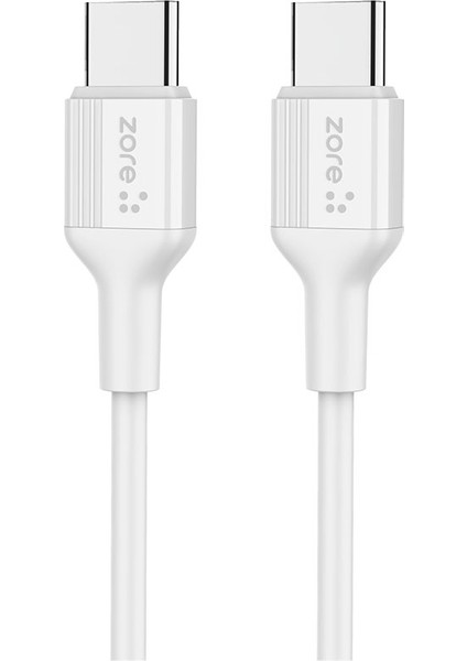 Zore Play Serisi Pl3 Type-C To Type-C 2in1 Pd Seyahat Şarj Aleti 20W