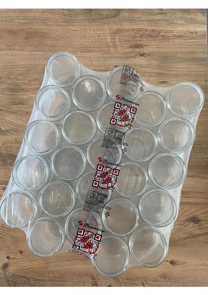 660 cc Cam Kavanoz Kapaklı 25 Li Paket Konserve Yarımlık