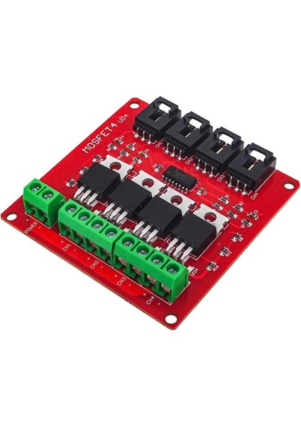4 Kanal Mosfet Sürücü Modül Pwm Hız Kontrol Motor Selenoid Valf Anahtar LED Lamba Dimmer