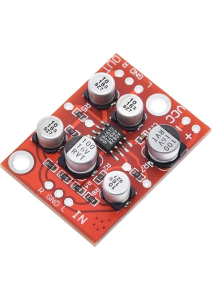 AD828 Preamp Modül Ses Yükseltici Amfi Stereo Mikrofon Gitar Enstrüman Ses Video Sinyal Ön