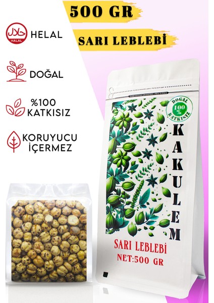 Sertifikalı Çifte Kavrulmuş Çorum Sarı Leblebi 500 gr