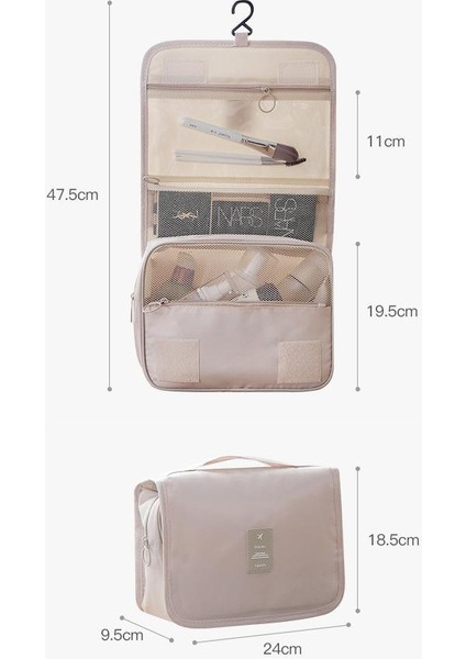 Kanca Tipi Büyük Kapasiteli Basit Makyaj Çantası (Yurt Dışından) fiyatları