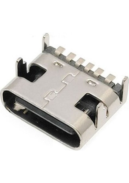 Type-C USB Soket 6 Pin Smd USB 3.1 Cep Telefonu Elektronik Cihaz USB Port Konnektör Şarj Soketi Dişi