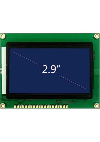 2.9 Inch 12864B V2.0 Mavi Glcd Modül Spi 5V 128X64 Pixel Grafik LCD Display Ekran