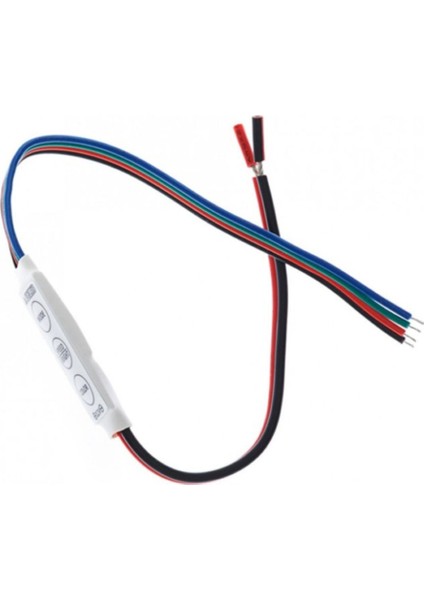 3 Tuşlu Rgb LED Dimmer Dc 12V 3A Renk Hız Parlaklık Ayarı Ortak Anot 20 Renk 19 Mod Hafıza 5050 indirimleri