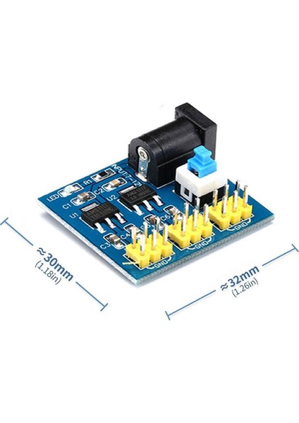 5V 3.3V - 2 Çıkışlı Voltaj Düşürücü Güç Kaynağı Modülü AMS1117