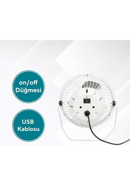 4'lü Masaüstü USB Fan Kuf