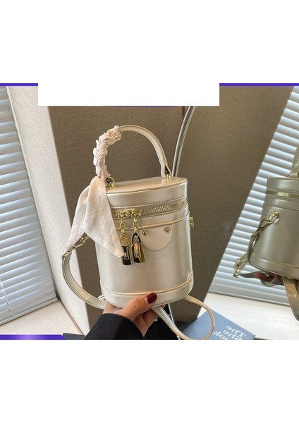 Küçük Çanta Kadın El Tipi Silindirik Çanta Çok Yönlü Doku Çapraz Askılı Çanta (Yurt Dışından) fiyatları