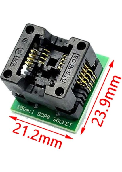 150 Mil Smd Soic8 Sop8 So8 To Dip8 Yaylı Soket Adaptör Eeprom Flash Programlayıcı 150MIL Dar Tip