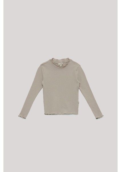 Kız Çocuk Bej T-Shirt