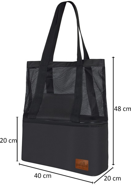 Thermo Bag - Termal Korumalı (Sıcak/soğuk) Seyahat, Kamp, Piknik, Plaj Çantası 16+22 Lt
