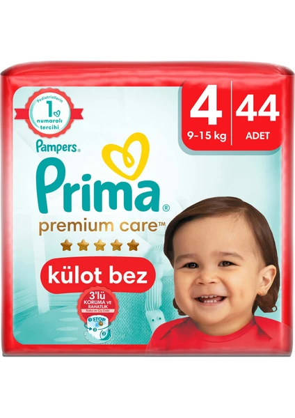 Premium Care Külot Bebek Bezi 4 Numara 44 Adet Maxi İkiz Paket 