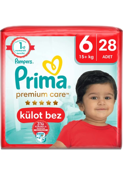 Külot Bebek Bezi Premium Care 6 Numara 28 Adet