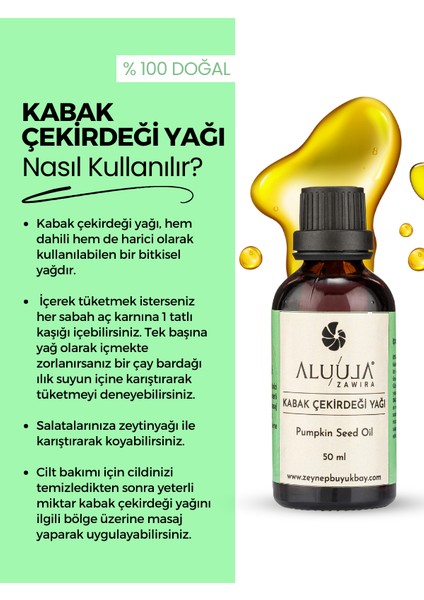 Kabak Çekirdeği Yağı 50 Ml