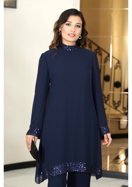 Umay Tunik & Pantolon Ikili Abiye Şifon Takım fiyatları