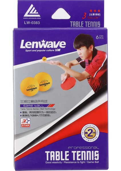 Lenwave LW-0383 6'lı Masa Tenisi Topu