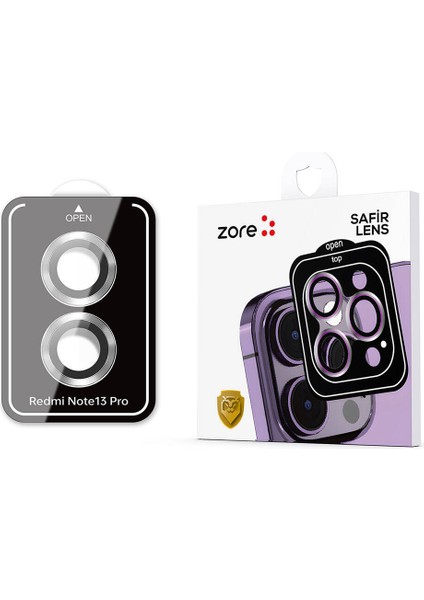Xiaomi Redmi Note 13 Pro 4g Kamera Lens Koruyucu Cam Filmi-Gümüş