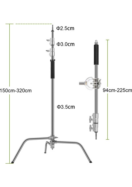 C360 C Stand Boom Işık Ayağı