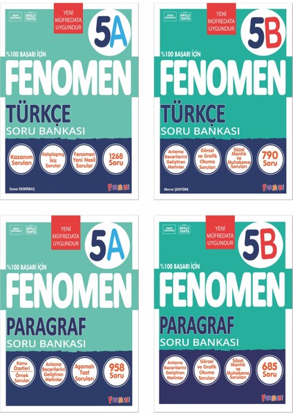 2025 5. Sınıf Türkçe - Paragraf A - B Serisi Soru Seti 4 Kitap