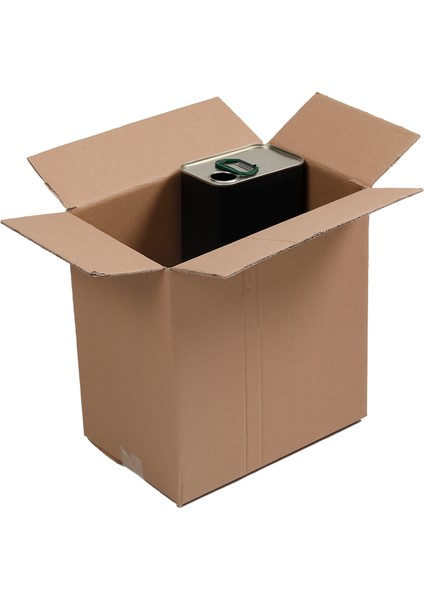 32X26X32 cm – 5 Lt x 4 Ad. Zeytinyağı Teneke Kolisi – Çift Oluklu Kraft Koli 10 Adet