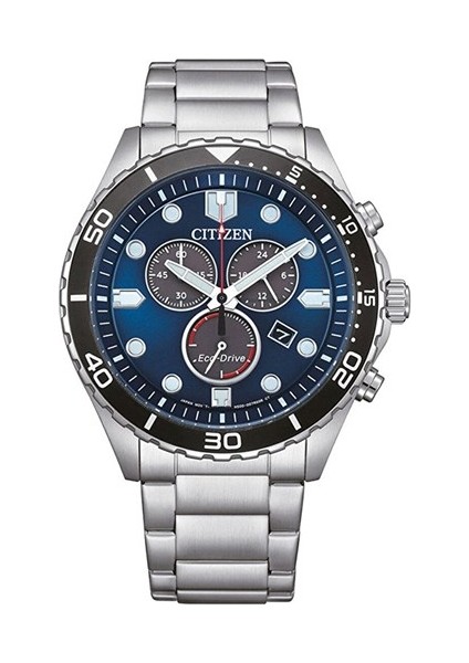 AT2560-84L Quartz Çelik Gri Mavi Kadran 43 mm Erkek Kol Saati