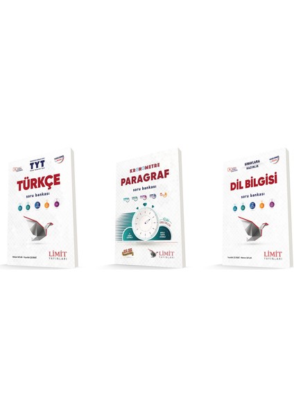 Tyt Türkçe + Paragraf + Dil Bilgisi Soru Bankası Seti 3 Kitap 2024