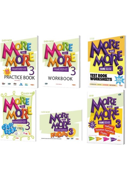 2025 3. Sınıf More More Practice Book + Test Book + Föy