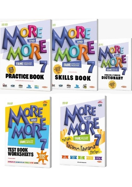 2025 7. Sınıf More More Practice + Test Book + Kazanım Föyleri