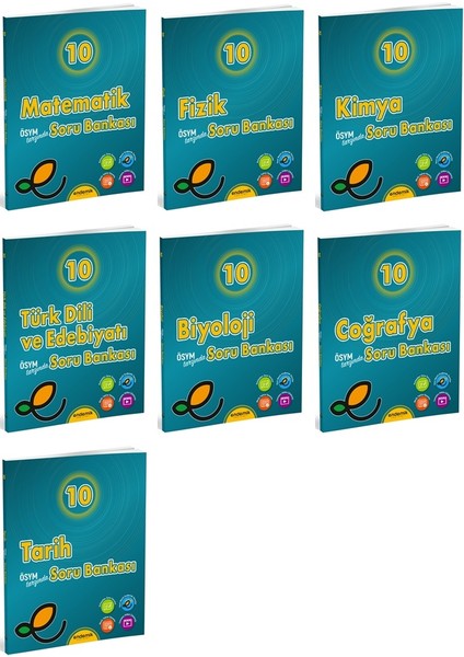 Endemik 2025 10. Sınıf Soru Kitabı Seti Tam Set 7 Kitap