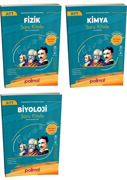 2025 Ayt Fizik + Kimya + Biyoloji Soru Kitabı Seti 3 Kitap