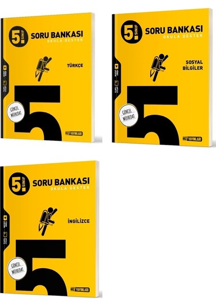 2025 5. Sınıf Türkçe + Sosyal + Ingilizce Soru Seti 3 Kitap