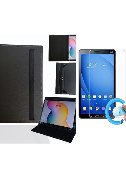 Piranha Zoom 4 Tab 7" Tablet Uyumlu Standlı Tablet Kılıfı + Nano Ekran Koruyucu