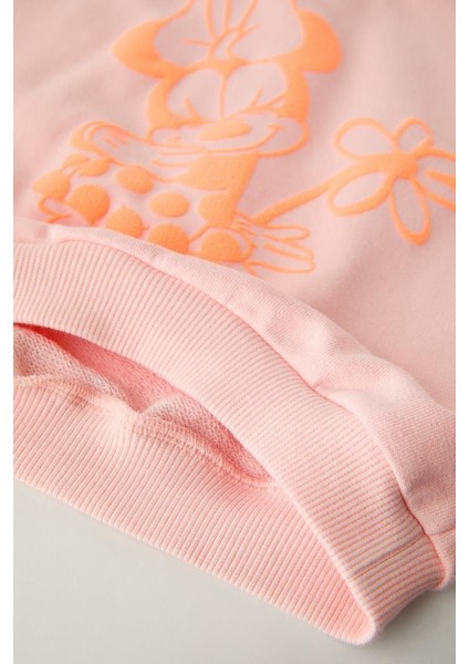 Mnn Ms Çiçek Desenli Sevimli Stil, Rahat Tasarım kız çocuk takım - Pembe modelleri