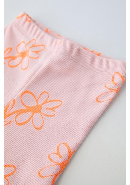 Mnn Ms Çiçek Desenli Sevimli Stil, Rahat Tasarım kız çocuk takım - Pembe fırsatları