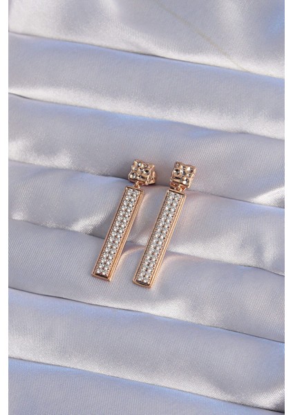 Xuping Rose Renk Zirkon Taşlı Su Yolu Küpe fiyatları