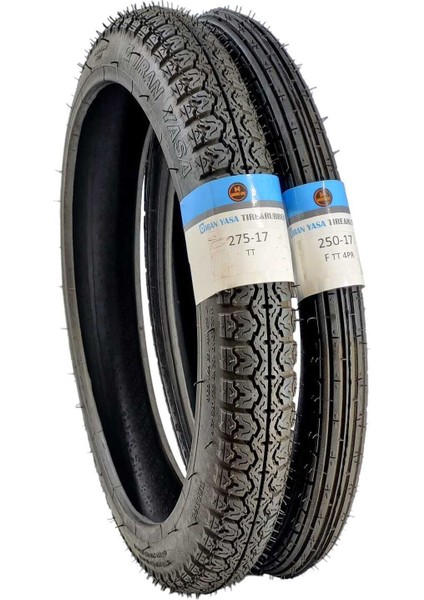 IRAN YASA TIRE & RUBBER 275-17 Tt /250-17 Tt 100 Lük Cup Ön Arka Takım Set Iran Yasa