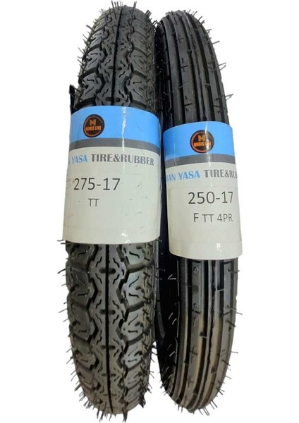 IRAN YASA TIRE & RUBBER 275-17 Tt /250-17 Tt 100 Lük Cup Ön Arka Takım Set Iran Yasa