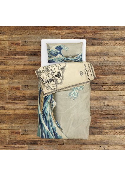 The Lord Of The Rings & Kanagawa Oki Nami Ura Çift Taraflı Nevresim Takımı - 200 cm x 220 cm modelleri