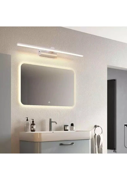 Fer Avize Berrak Modern Tasarım Beyaz Renk Gün Işığı Ledli Banyo - Mutfak - Salon LED Duvar Aplik